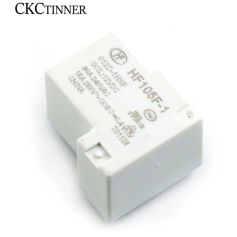 HF JQX-105F-1 DC Relay 5V 12V 24V Normally Open 30A DC Power Relay Axl