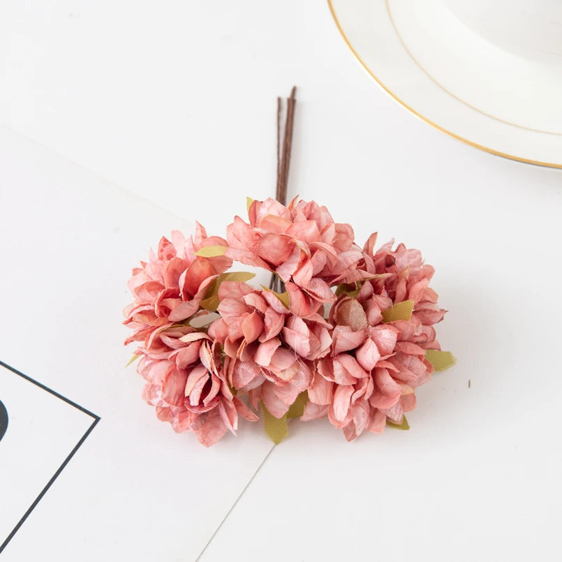 Silk Carnation Artificial Flowers UV Protection – 6 or 18 Pcs Artificial Silk Flowers Axl Chocolate 18pcs