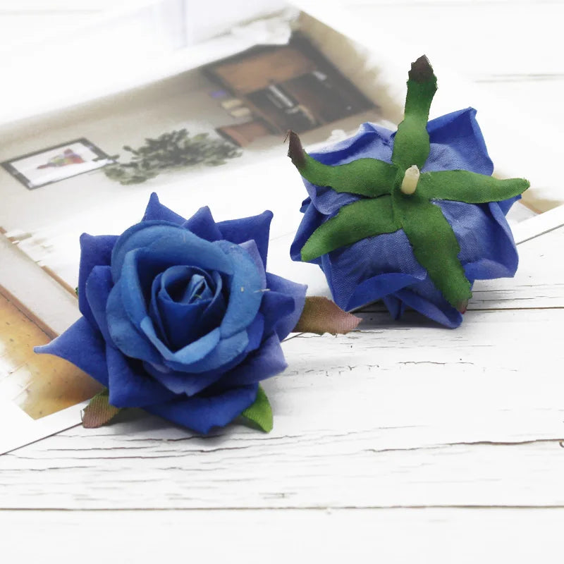 Artificial Silk Rose Flower Heads 5/10 Pcs – Wedding & DIY Decor Artificial Silk Roses Axl color 5 10 pcs