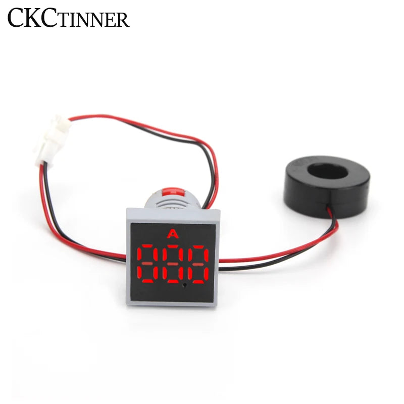 22mm Digital Ammeter 0-100A LED Panel Current Meter AC Digital Panel Ammeter Axl red