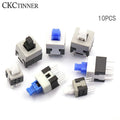 10PCS Self-Locking Tactile Push Button Micro Switch 6 Pin Kit Micro Switch Kit Axl UNLOCK 10pcs 8.5x8.5mm