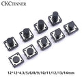 20Pcs Momentary Tactile Push Button Switch 12x12mm 4-Pin DIP Tactile Push Switch Axl 13