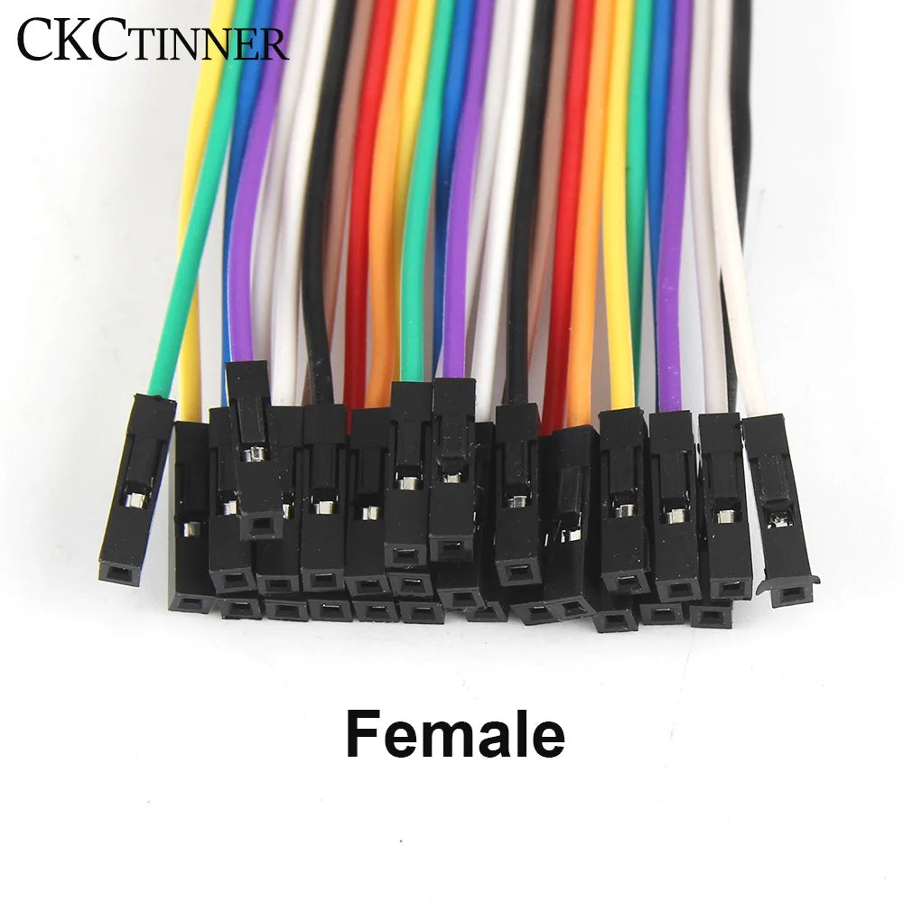 40-Pin Dupont Jumper Wires M/M M/F F/F – PCB & Arduino DIY Jumper Wire Kit Axl