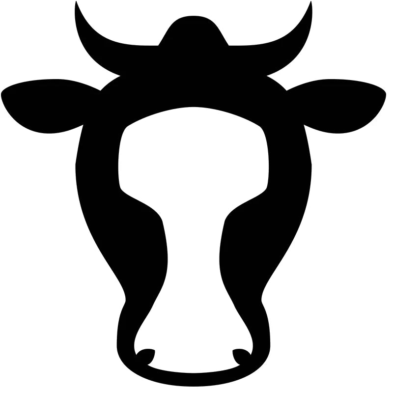 Animal Cattle PVC Car & Wall Decal Sticker – Black & White Vinyl Decal Sticker Axl