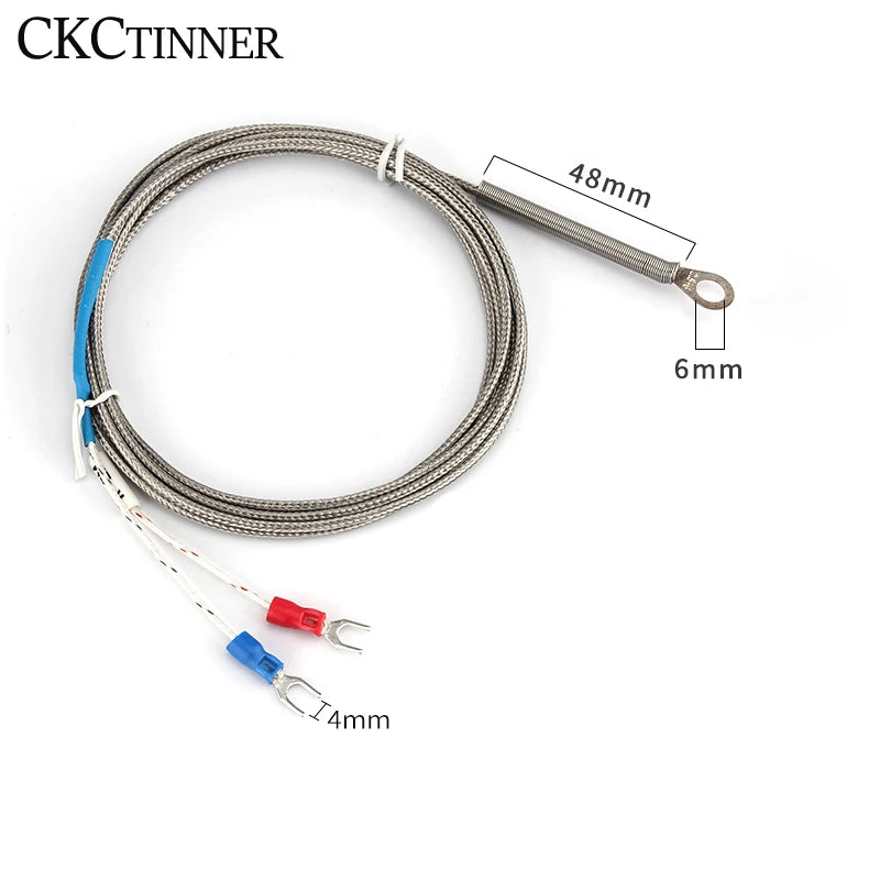 6mm Washer K/E Type Thermocouple Temperature Sensor Probe Thermocouple Sensor Probe Axl