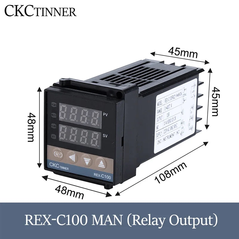PID Digital Temperature Controller 220V REX-C Series | Thermostat PID Temperature Controller Axl REX-C100MAN