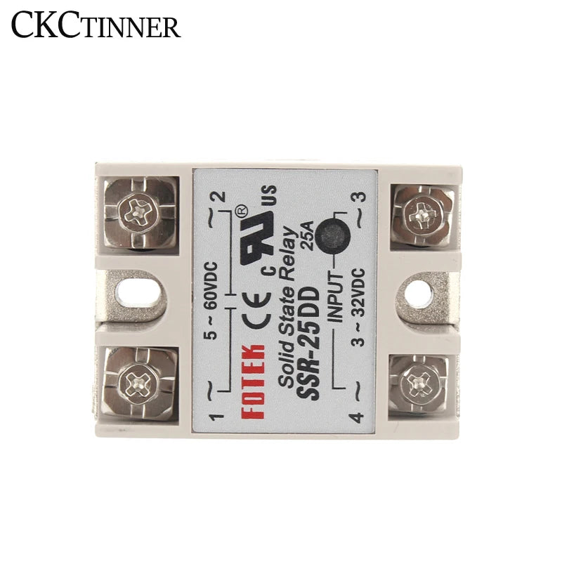 DC Solid State Relay SSR 10A 25A 40A Single Phase White Shell Solid State Relay Axl