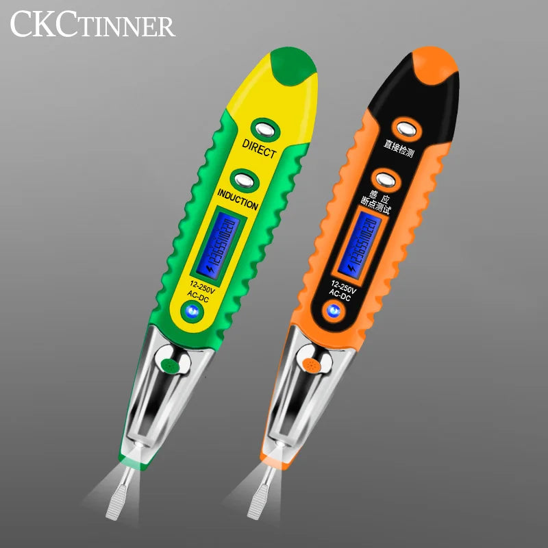 Digital Voltage Tester Pen AC/DC 12-250V LCD | CKCTINNER Voltage Tester Pen Axl