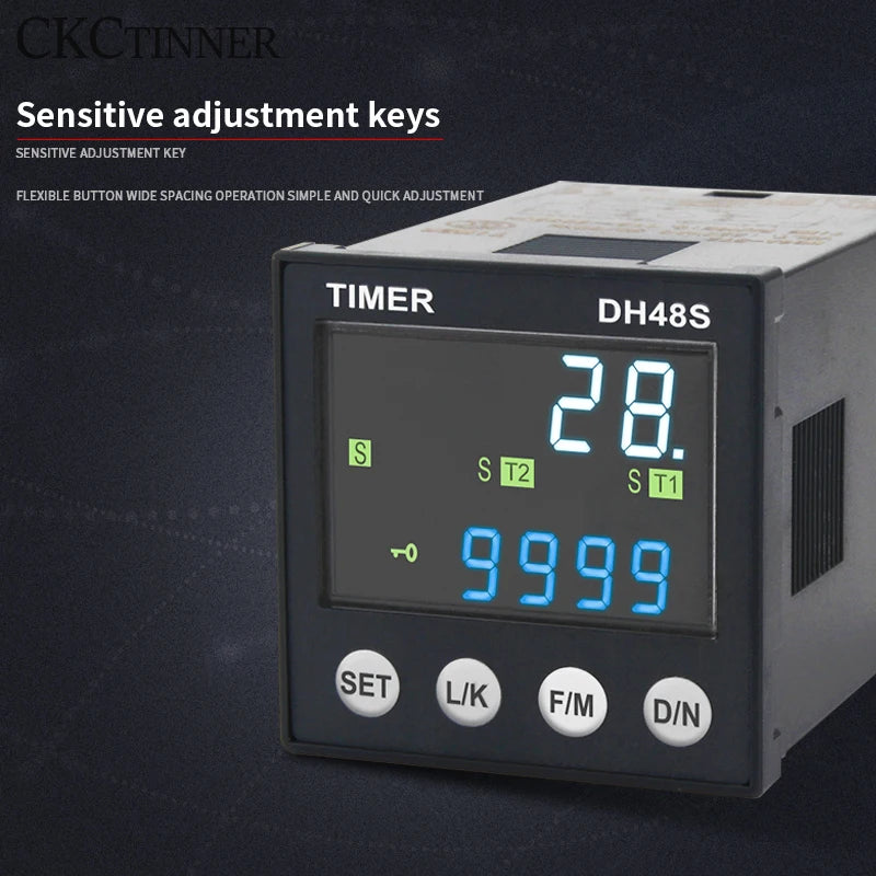 DH48S Programmable Time Delay Relay 24V/220V + Socket Base Programmable Time Relay Axl
