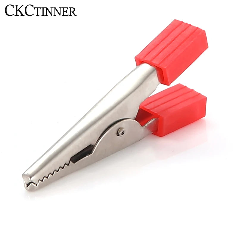 10 Pc Metal Alligator Clips Set – Crocodile Test Clamps 35 & 50mm Alligator Test Clips Axl