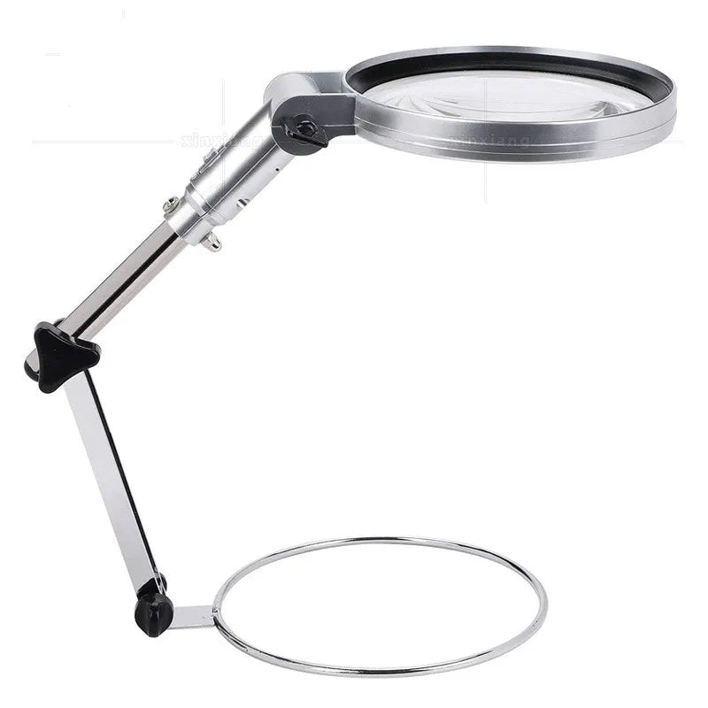 LED Desktop Magnifying Glass with Stand – 2.5x 120mm Folding Desktop Magnifier Axl 120mm 2.5X
