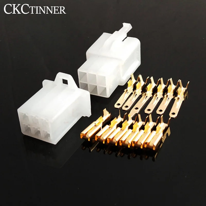 2.8mm Automotive Connector Kit – 5 Sets Male & Female Terminals Automotive Connector Kit Axl