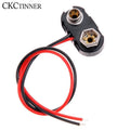 10-Pack 9V Battery Snap Connector Clips with 15cm Lead Cables Battery Snap Connector Axl Default Title
