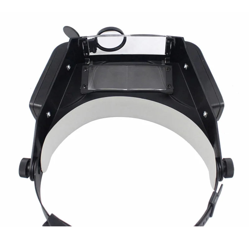 Head-Mounted Magnifying Loupe with LED – 4 Lenses 1.5X–11X Head-Mounted Magnifier Axl