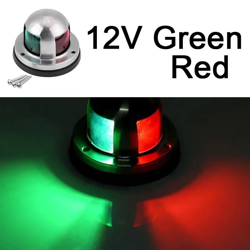 SU304 Marine LED Navigation Light 12V 24V | IP67 Boat Bow Light Marine Navigation Light Axl GREEN RED 12V