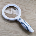 LED Handheld Magnifying Glass USB Rechargeable 2X 13X Ring Light LED Magnifying Glass Axl Random color 110mm 2X