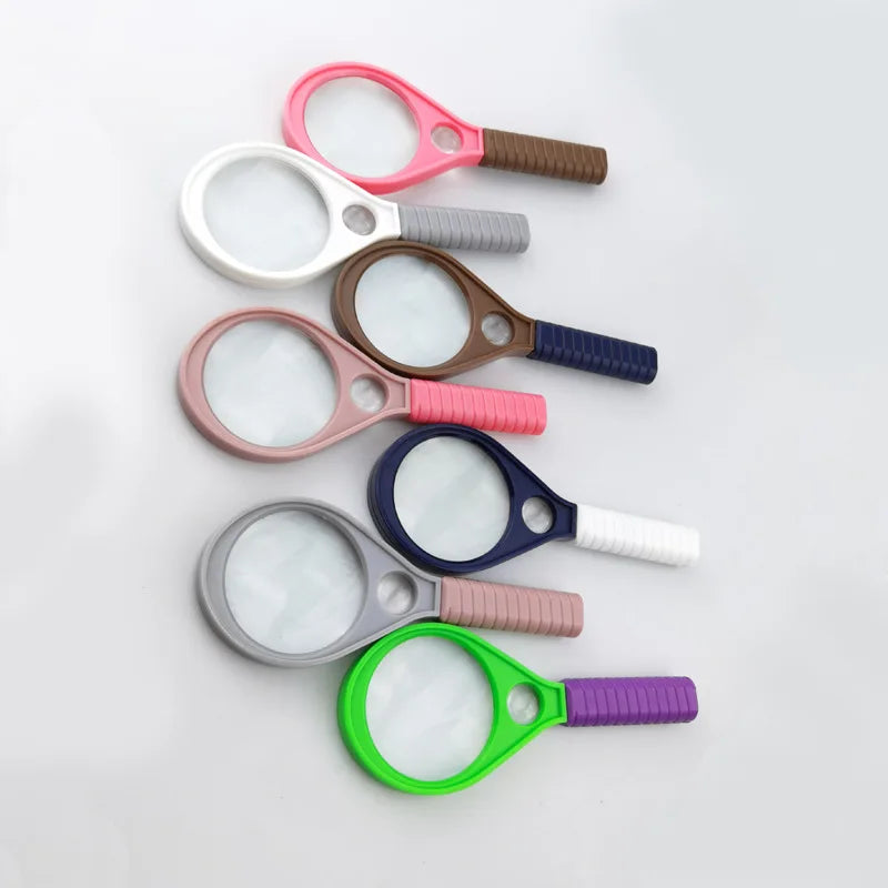 Handheld Magnifying Glass with Leather Case – Pocket Magnifier Handheld Magnifier Axl