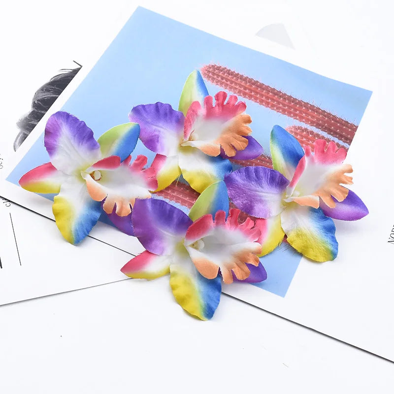 Silk Butterfly Orchid Artificial Flowers 20/50 Pcs – Wedding Décor Artificial Flowers Axl 9 20Pieces
