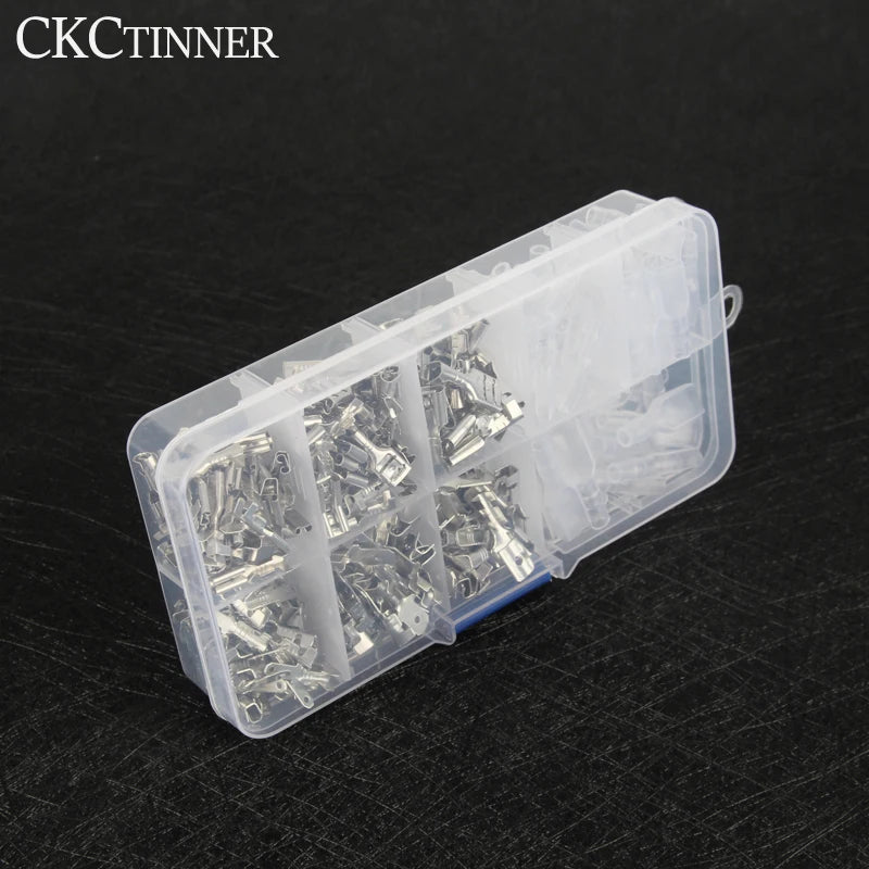 300PCS Insulated Crimp Terminal Kit – 2.8/4.8/6.3mm Connectors Crimp Terminal Kit Axl