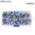 100PCS Tactile Micro Switch Kit – 6-Pin Self-Locking Button Switches Micro Switch Kit Axl 100PCS