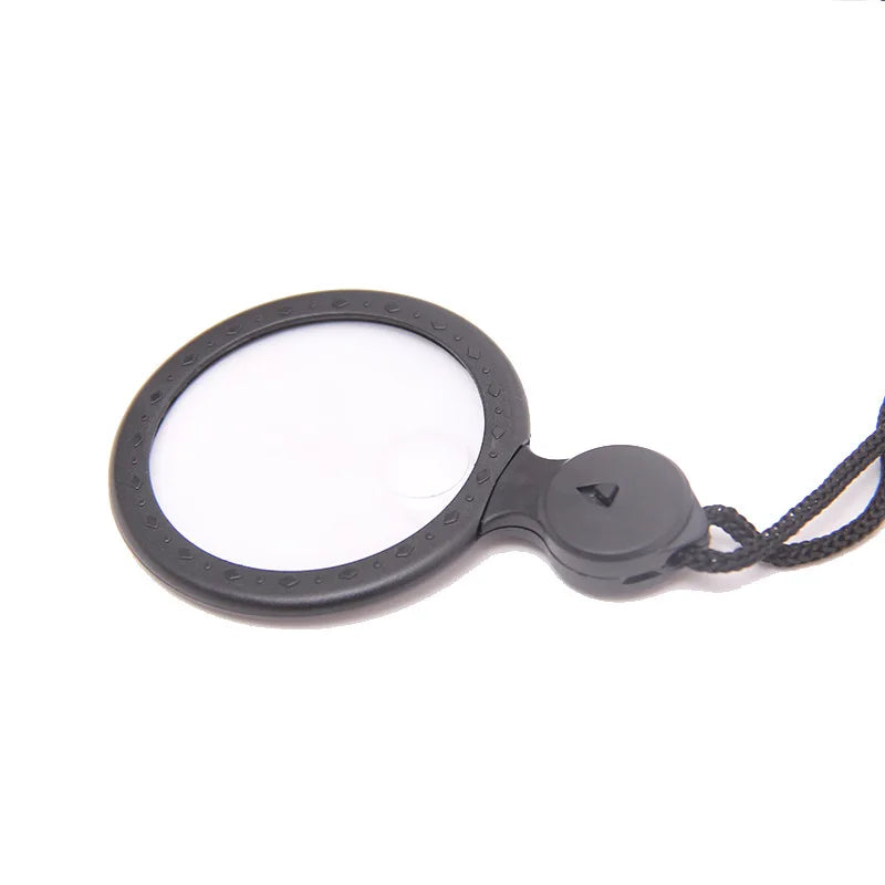 Handheld Magnifier with LED Light – 4X 8X Double Lens Loupe LED Magnifying Glass Axl