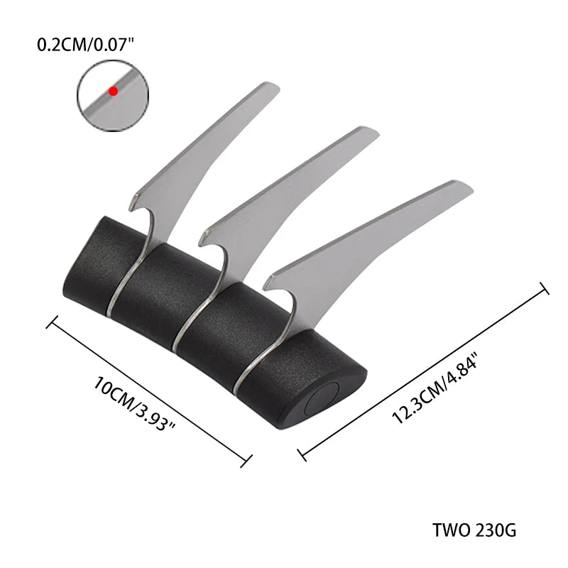 2-Pc Stainless Steel Meat Shredder Claws | BBQ Pulled Pork Tool BBQ Meat Shredder Axl