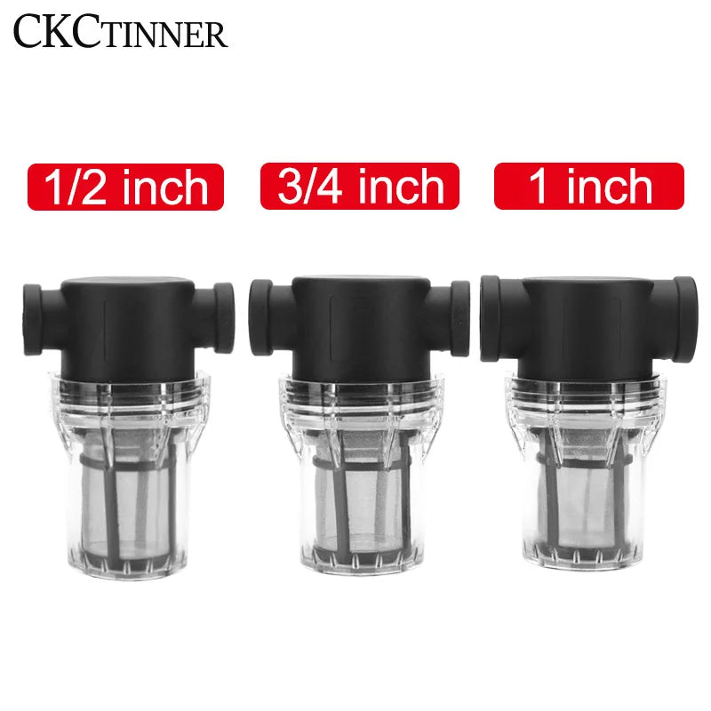 Garden Inline Water Filter 1/2" 3/4" 1" Mesh Pipe Strainer Garden Irrigation Filter Axl