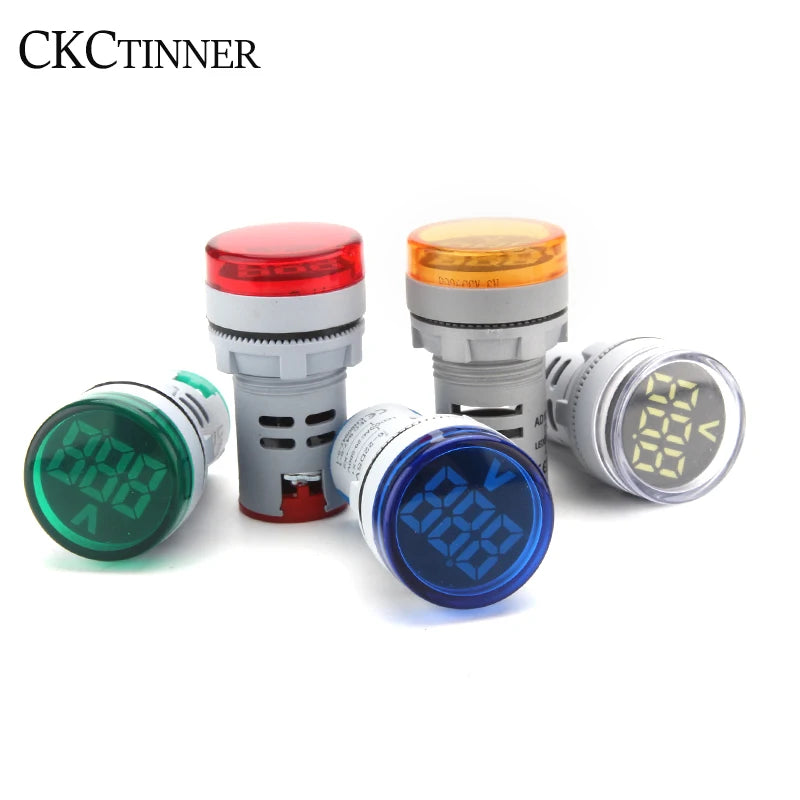 22MM Mini Digital Voltmeter AC 20-500V LED Panel Indicator Digital Panel Voltmeter Axl