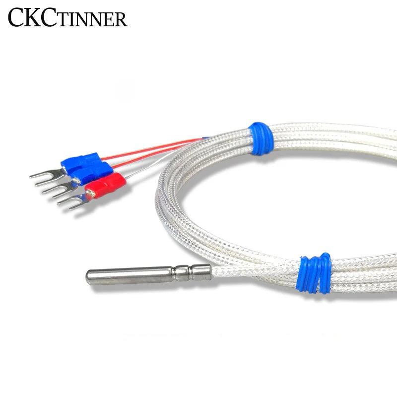 PT100 Stainless Steel RTD Temperature Sensor Probe | 0.5–5M Temperature Sensor Probe Axl