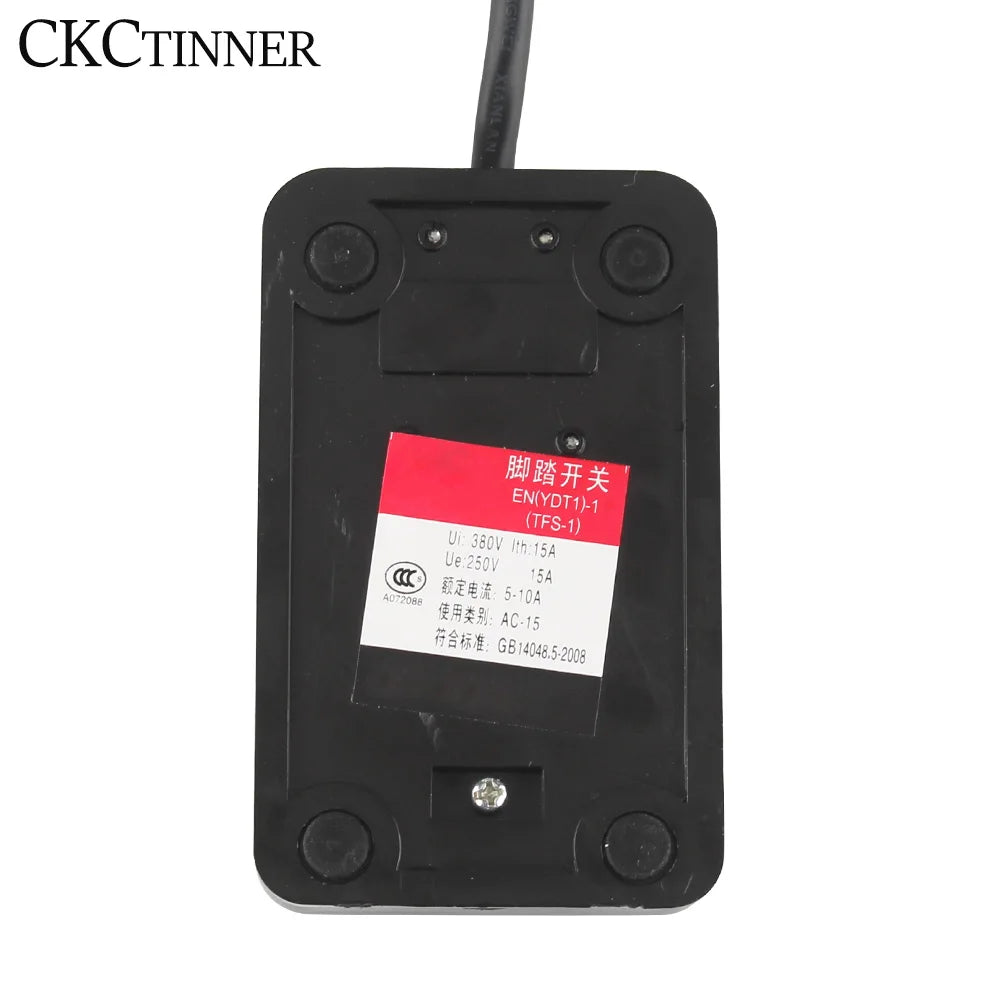 SPDT Momentary Foot Pedal Switch 1NO 1NC AC250V 10A | TFS-1 Foot Pedal Switch Axl