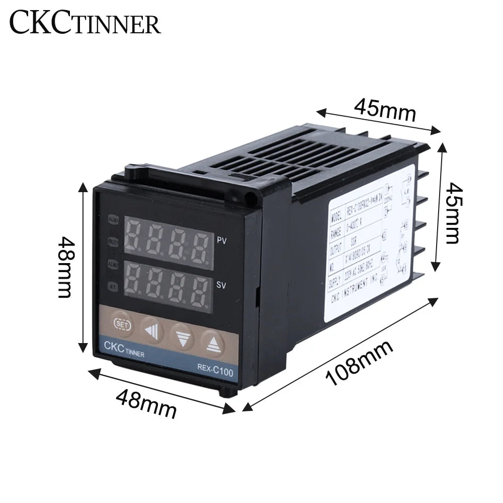 PID Digital Temperature Controller 220V REX-C Series | Thermostat PID Temperature Controller Axl
