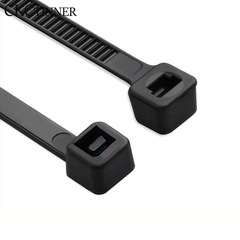 100PCS Nylon Cable Ties Self-Locking Black Zip Tie Organiser Nylon Cable Ties Axl