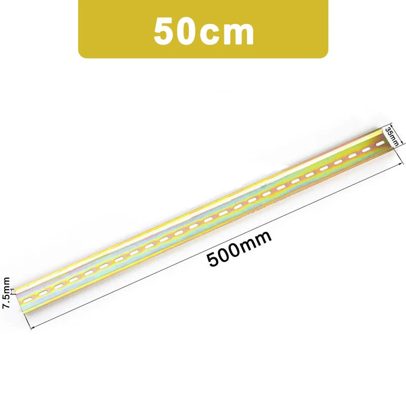 C45 DIN Rail 35mm x 7.5mm – Aluminum & Steel Guide Rail DIN Rail Axl 50cm