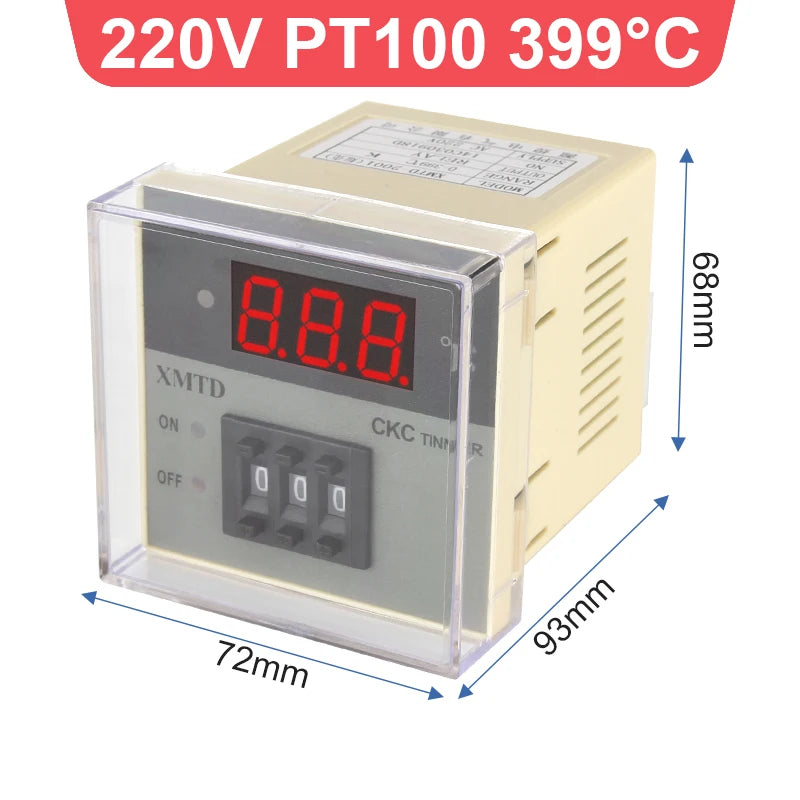XMTD-2001 PID Digital Temperature Controller K/E/PT100 0-999℃ Temperature Controller Axl 220V PT100 399