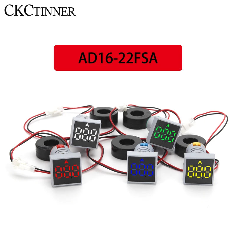 22mm Digital Ammeter 0-100A LED Panel Current Meter AC Digital Panel Ammeter Axl