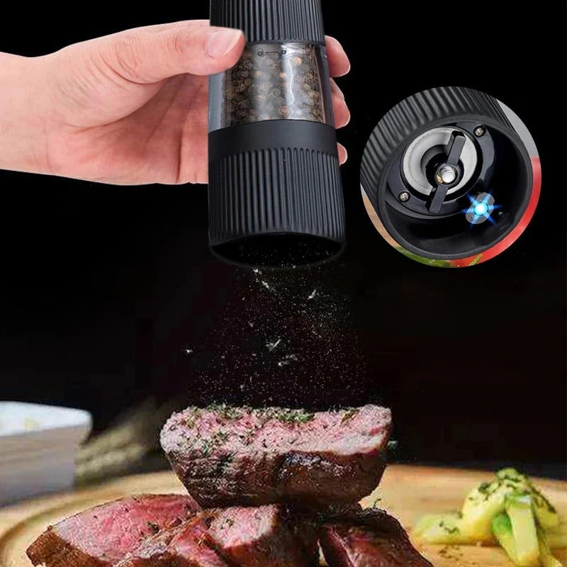 KEMORELA Electric Salt & Pepper Grinder – Adjustable Spice Mill Electric Spice Grinder Axl
