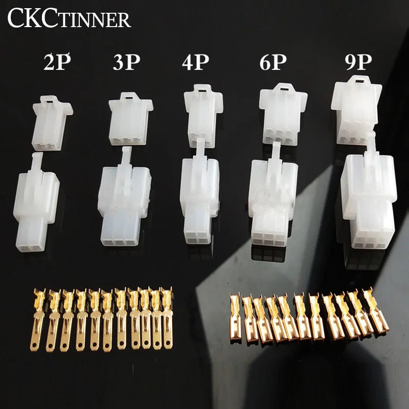 2.8mm Automotive Connector Kit – 5 Sets Male & Female Terminals Automotive Connector Kit Axl