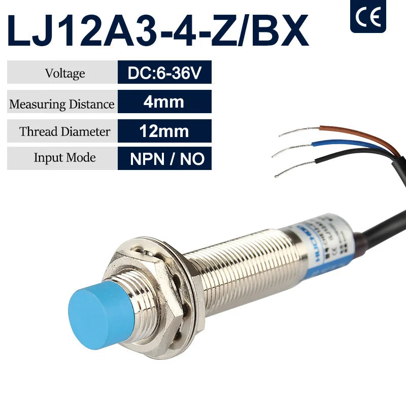 LJ12A3 12mm Inductive Proximity Sensor NPN PNP DC 6-36V Switch Proximity Sensor Switch Axl LJ12A3-4-ZBX