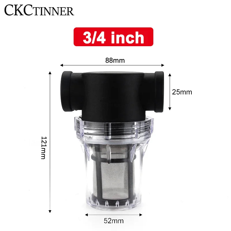 Garden Inline Water Filter 1/2" 3/4" 1" Mesh Pipe Strainer Garden Irrigation Filter Axl