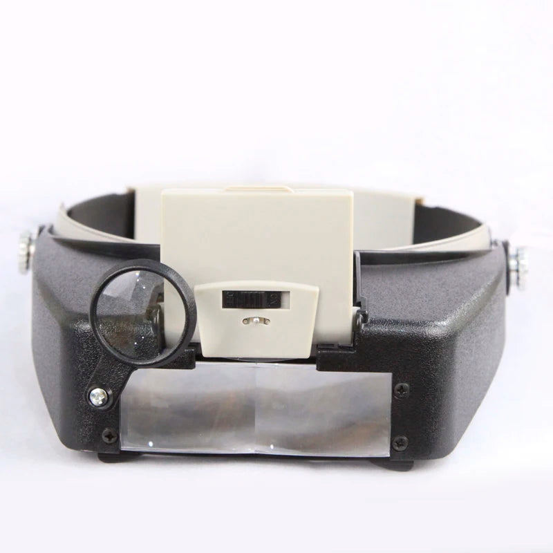 Headband Magnifier with LED – 1.5X 3X 6.5X 8X Loupe Headband Magnifier Loupe Axl Grey