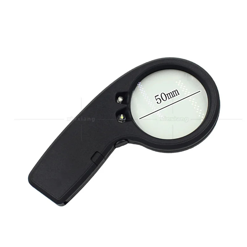 5x LED Illuminated Card Magnifying Glass – HD Ultra-Thin Loupe LED Magnifying Glass Axl