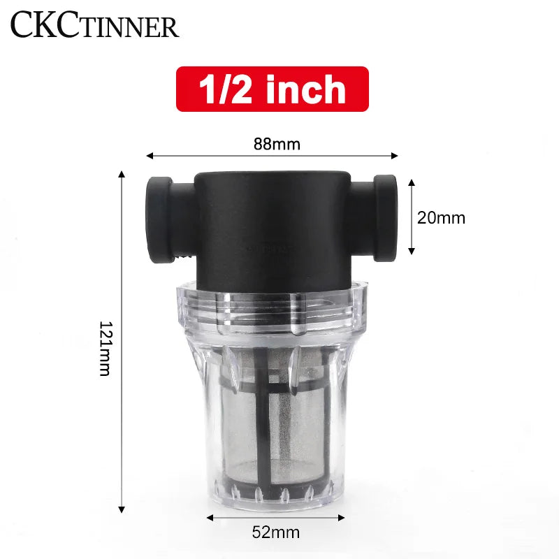 Garden Inline Water Filter 1/2" 3/4" 1" Mesh Pipe Strainer Garden Irrigation Filter Axl