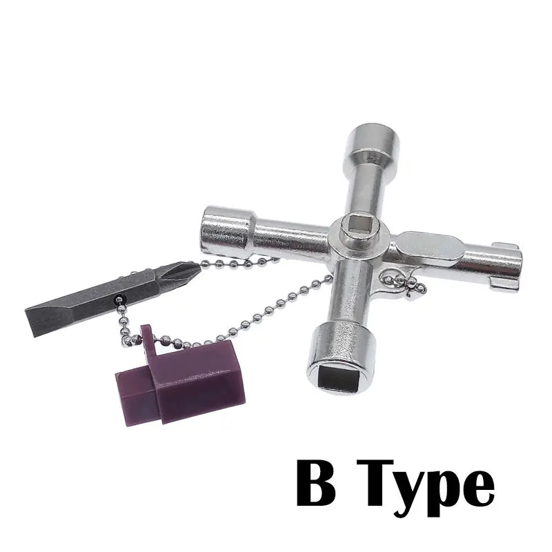 5-in-1 Triangle Wrench Cross Key – Universal Cabinet Tool Multi-Function Key Tool Axl B Type China Mainland