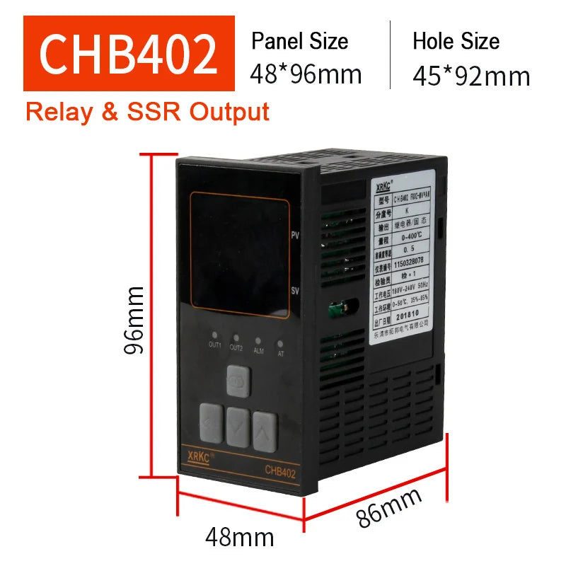 CKCTINNER CHB PID Temperature Controller – Digital 220V PID Temperature Controller Axl CHB402