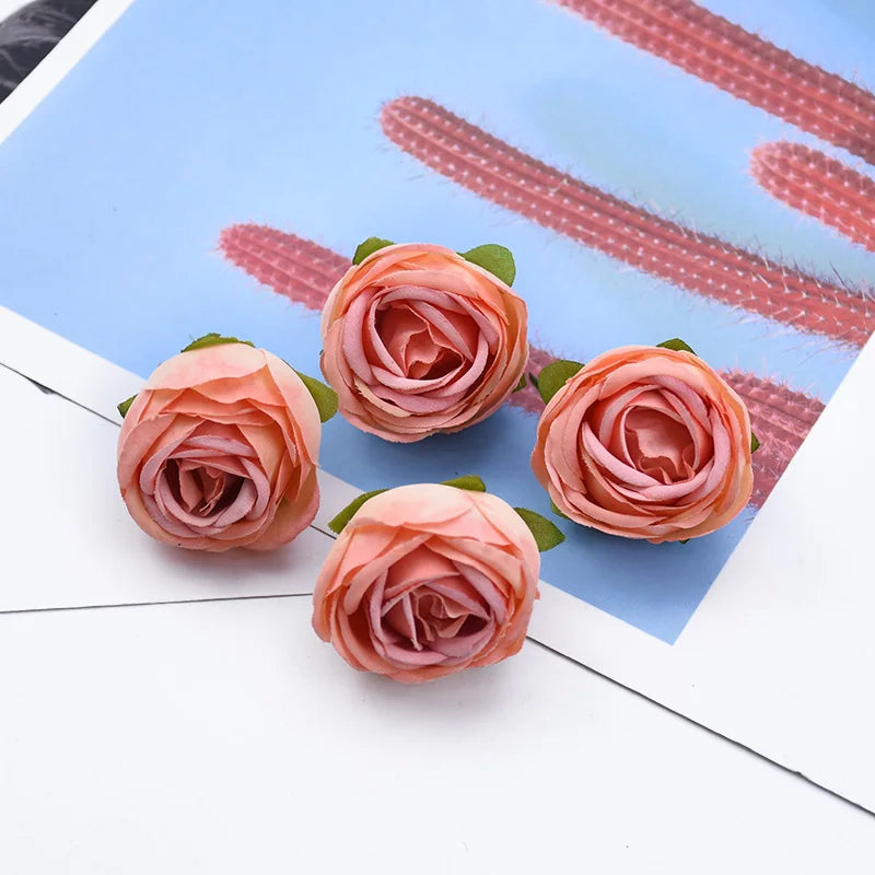 Silk Tea Rose Heads 10/20 Pcs – Artificial Flowers for Wedding Artificial Silk Flowers Axl Color 11 10 Pieces