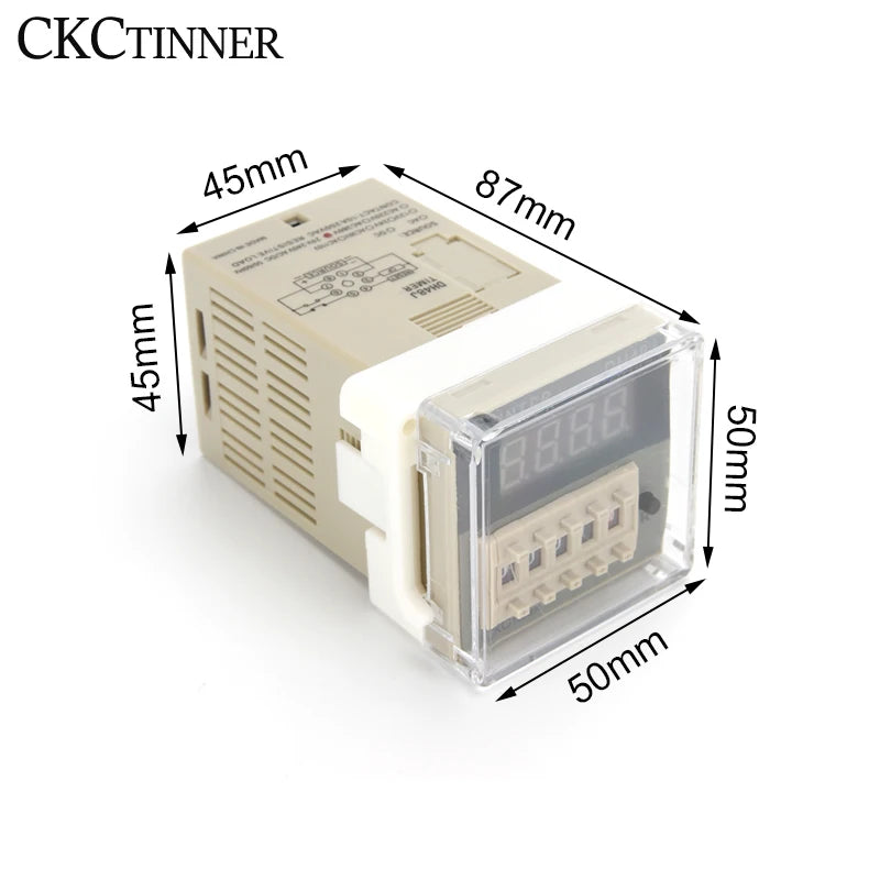 DH48J-8A Digital Preset Counter LCD 1–999900 Relay 8-Pin Digital Preset Counter Axl