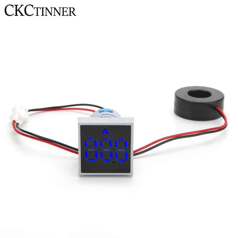 22mm Digital Ammeter 0-100A LED Panel Current Meter AC Digital Panel Ammeter Axl blue