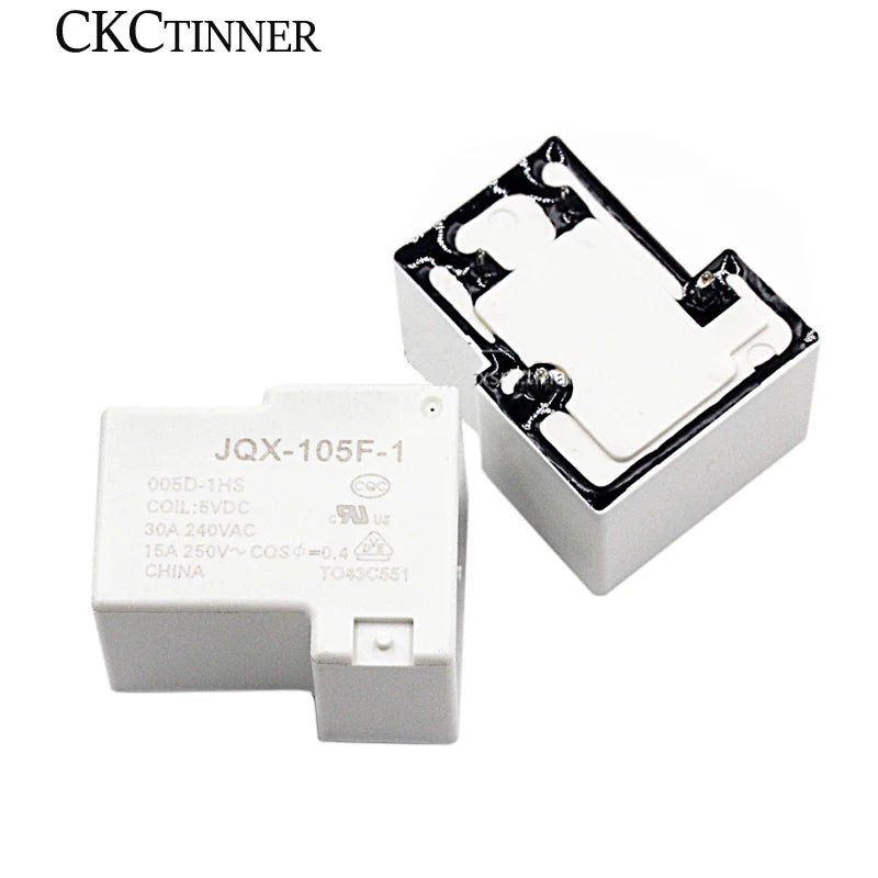 HF JQX-105F-1 DC Relay 5V 12V 24V Normally Open 30A DC Power Relay Axl JQX-105F-1-012D-1HS
