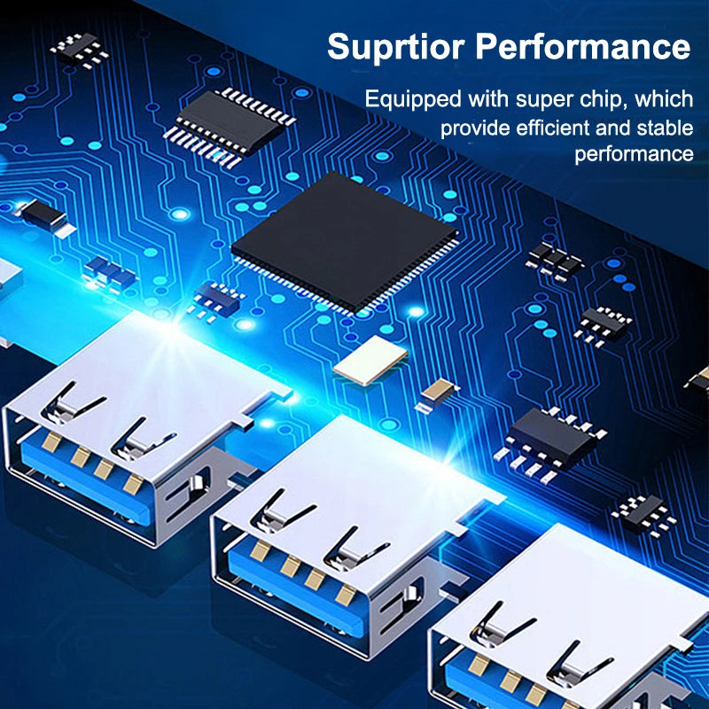 USB-C Hub 4-Port USB 3.0 Splitter OTG Adapter for MacBook & PC USB-C Hub Adapter Axl