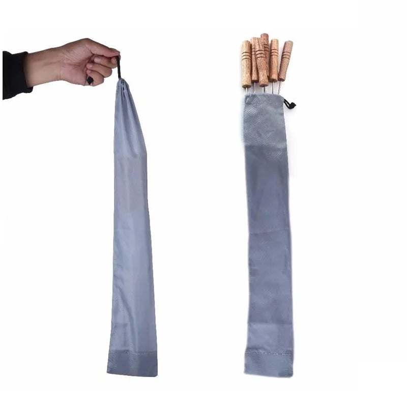 Oxford BBQ Skewer Storage Bag – Portable Roll-Up Grill Bag BBQ Skewer Bag Axl